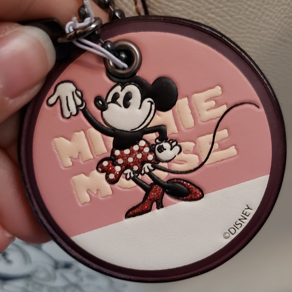 Coach Minnie Mouse keychain